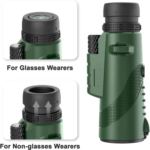 Miniatura 7 de Telescopio monocular portátil de 8 x 42 para adultos, monoculares compactos de alta potencia para observación de aves, senderismo, conciertos, viajes