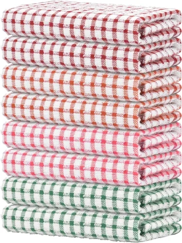 Miniatura 16 de Nialnant 8 Piezas Trapos de Cocina para Platos, 100% Algodón Suave Absorbente de Secado Rápido, Paños de Cocina para Cocina, Lavar Platos, Trapos