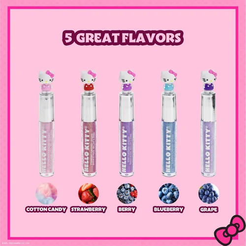 Miniatura 2 de Hello Kitty - Juego de maquillaje hidratante de 5 piezas a base de plantas, para niñas, niños pequeños, perfecto para fiestas, fiestas de pijamas