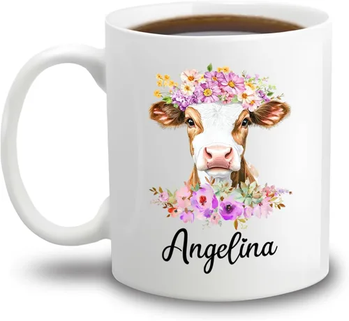 Miniatura 32 de Taza de café de burro personalizada, bonita taza de café de burro para amantes de los animales, niñas, hermana e hija, taza de té personalizada