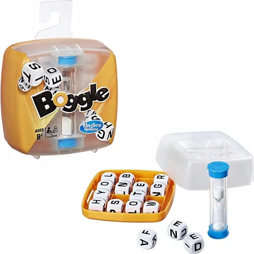 Miniatura 5 de Hasbro Gaming Boggle Classic Game Juegos de búsqueda de palabras Edades 8+ 1 o más jugadores Tamaño portátil para viajes Divertidos