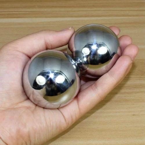 Miniatura 4 de Denpetec 2 bolas de baoding chinas, para ejercicio, salud, estrés, con caja, meditación, masaje, balonmano