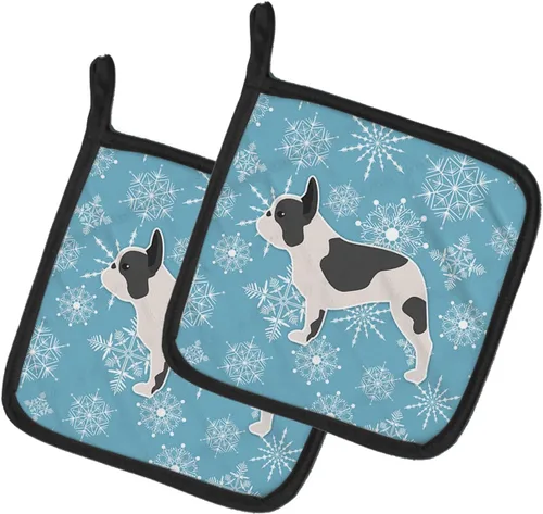 Miniatura 183 de Caroline's Treasures BB3567PTHD - Juego de soportes para ollas de cocina resistentes al calor, almohadillas calientes para cocinar, hornear, Copo
