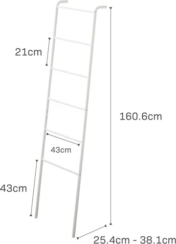 Miniatura 7 de Yamazaki Colgador de escalera inclinada para el hogar - Soporte para estante de almacenamiento de baño