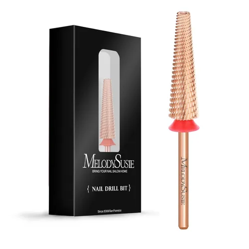 Miniatura 9 de MelodySusie Brocas de uñas súper largas 5 en 1, brocas de carburo de tungsteno de 3/32 pulgadas, adecuadas para manicura, pedicura, cutícula