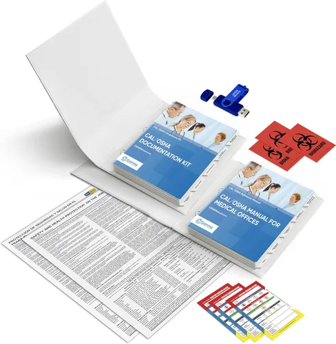 Miniatura 3 de Paquete Cal/OSHA para consultorios médicos, incluye manual de reglamentos y estándares (impreso) + políticas y formularios de seguridad