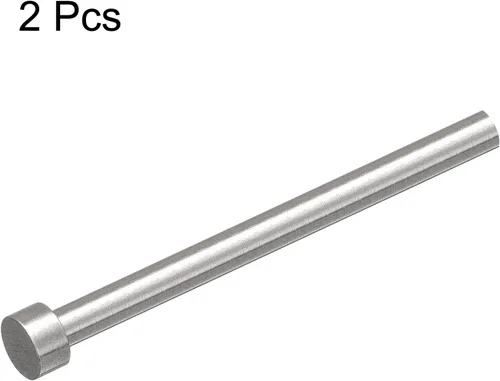 Miniatura 3 de uxcell Pasadores eyectores rectos, 0.256 in (1/4") Dia. Punzón de punta redonda de acero 65Mn 100mm (4") de largo para mantenimiento mecánico 2