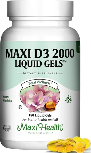 Miniatura 9 de Maxi Health Tabletas de vitamina D3 de 2000 UI – Apoyo inmunológico, salud ósea y función muscular – Suplemento de vitamina D de 2000 UI