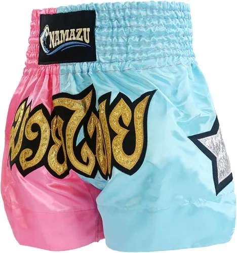 Miniatura 4 de NAMAZU Muay Thai - Pantalones cortos para hombres y mujeres, de alta calidad, para gimnasio, boxeo, kickboxing.