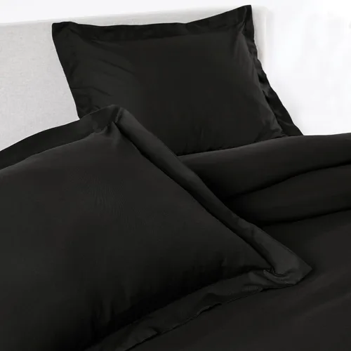 PeachSkinSheets Juego de funda de edredón de enfriamiento suave con nivel de suavidad de 1500 tc, tamaño Queen/Matrimonial, color negro medianoche