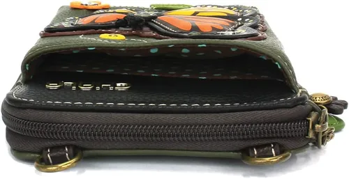 Miniatura 9 de CHALA Cartera cruzada para teléfono celular, bolso de mano multicolor de piel sintética para mujer con correa ajustable