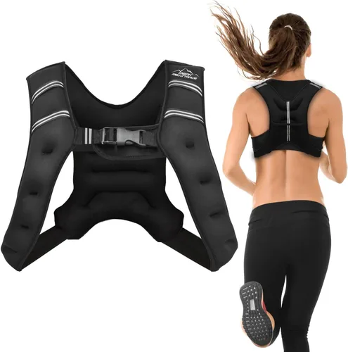 Aduro Sport Chaleco con Peso Equipo de Entrenamiento, 4lbs/6lbs/12lbs/20lbs/25lbs/30lbs Chaleco de Peso Corporal para Hombres, Mujeres, Niños