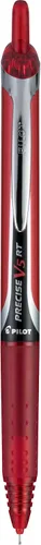 Miniatura 2 de PILOT Precise V5 RT - Bolígrafos de punta rodante recargables y retráctiles, tinta líquida roja, punta extrafina (1/64 pulgadas / 0.5 mm), paquete