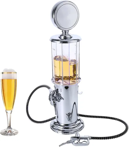 Miniatura 8 de Tyenaza Dispensador de licor de boquilla de bomba de gas de doble pistola de metal para cerveza, vino, refrescos y bebidas