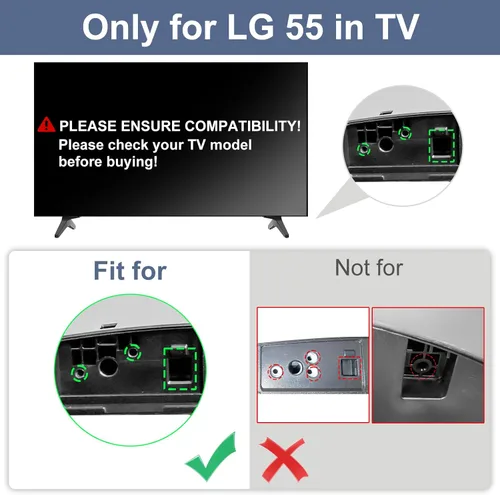 Miniatura 3 de Soporte base para patas de TV LG, repuesto para soporte de TV LG de 55 pulgadas 55UK6300PUE 55UJ6540 55UK6200PUA 55UM7300 55UK6090PUA 55LJ550M
