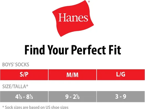 Miniatura 4 de Hanes Boys' Socks, Double Tough Cushioned Crew Socks, 12-pair Packs