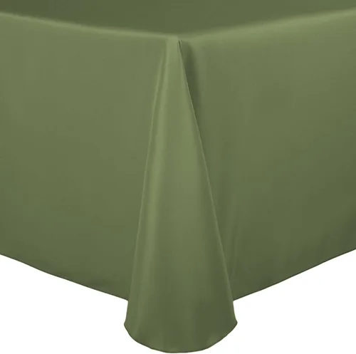 Miniatura 5 de ULTIMATE TEXTILE Mantel ovalado de lino de poliéster de 52 x 70 pulgadas, color jade