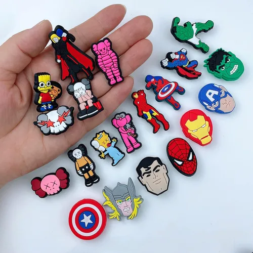 Miniatura 7 de hitioCC 100 Pack Randow Cute Cartoon Anime Shoe Charms Charma for Boys Girls, Cool Charms Bulk Pins for Kids, Toddler Charms Accessories for Shoe