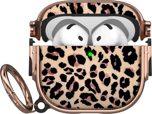 Miniatura 64 de Maxjoy Funda para AirPods 3 con cerradura, bonita funda protectora rígida para AirPod 3 de tercera generación para mujeres y hombres con llavero