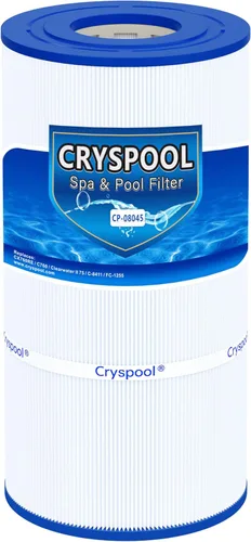 Cryspool® 08045 Filtro compatible con CX760RE, C751, Clearwater II 75, Pro Clean 75, PA76, C-8411, FC-1255, cartucho de filtro de piscina de 75 pies