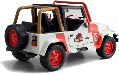 Miniatura 5 de Jada Jurassic World 1:24 1992 Jeep Wrangler Jurassic World - Auto fundido a presión, juguetes para niños y adultos