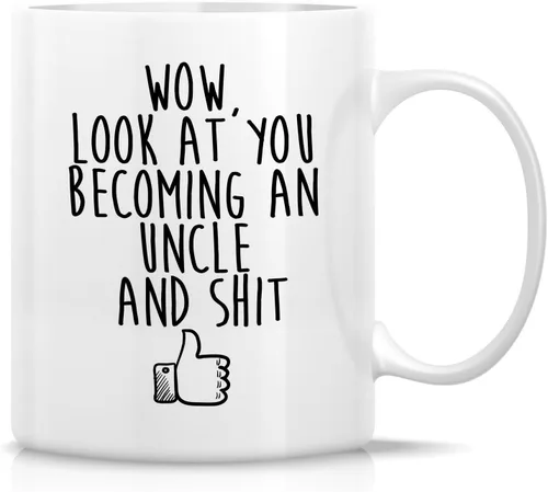 Miniatura 11 de Retreez Taza divertida – Leveled Up To Uncle Gamer - Tazas de café de cerámica de 11 onzas – Divertido, sarcasmo, sarcástico, inspirador, noticias