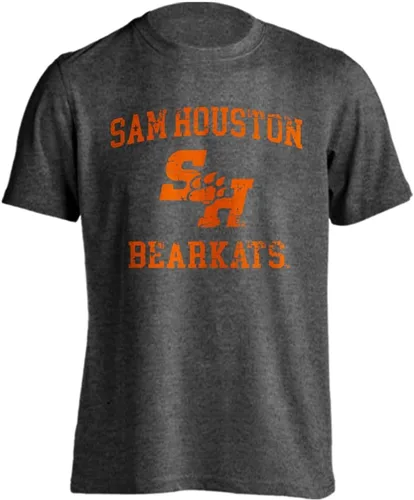Miniatura 13 de Sport Your Gear NCAA Camiseta de manga corta retro con licencia oficial de aspecto desgastado para el día del juego, camiseta de espíritu deportivo