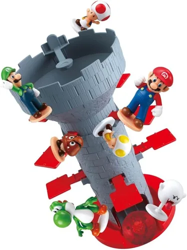 Miniatura 2 de EPOCH Games - Juego de mesa Super Mario Blow Up Shaky Tower - Juego de mesa familiar para niños para noche de juegos multijugador, a partir de 4 años