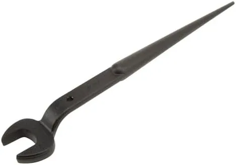 Miniatura 12 de KLEIN TOOLS 3212TT Llave de boca abierta de construcción con orificio para amarrar, fabricada en EE. UU., apertura nominal de 1-1/4 pulgadas, perno