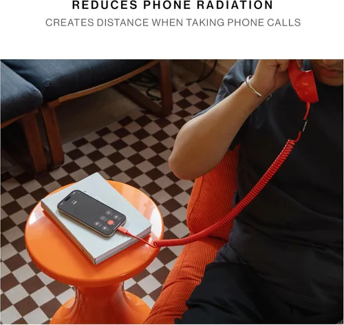 Miniatura 9 de Native Union Pop Phone – Auricular retro con micrófono y altavoz, USB-C para iPhone, iPad, Laptop, Tablet, Samsung S25, Flip 7, Fold 7 – Trabajo Pino