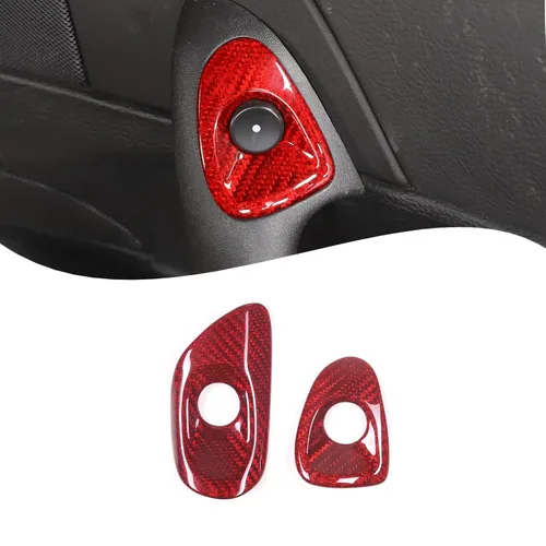 Miniatura 11 de Lcojicep Botón de interruptor de automóvil compatible con Corvette C6 Z06 ZR1 2005-2013 interruptor de puerta de bloqueo de botón de interruptor