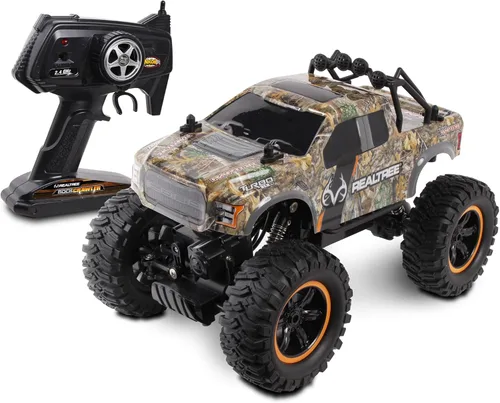 NKOK Realtree 4x4 Off Road Rock Crawler 2.4GHz escala 1/14 R/C (RTR) Ford F-150 Raptor, baterías y cargador incluidos, cuerpo resistente está listo