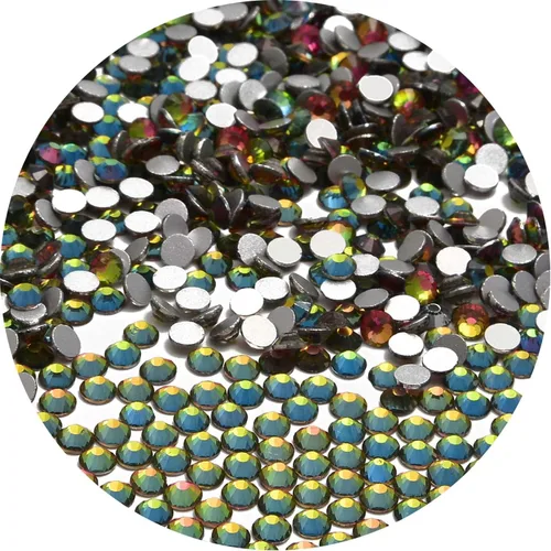 Miniatura 49 de NCB 288 diamantes de imitación de cristal redondos para arte de uñas, con parte trasera plana, para hacer accesorios de bricolaje, zapatos, ropa