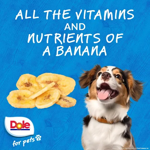 Miniatura 3 de Dole Golosinas para perros de plátano secado al aire para mascotas, 6 onzas Hecho con plátano real, un solo ingrediente, golosinas para perros