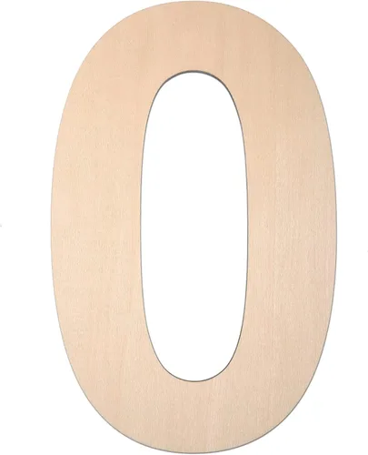 Miniatura 42 de Símbolo de madera de 12 pulgadas &, letra grande de madera sin terminar de 1/4 de pulgada de grosor para manualidades de bricolaje, decoración