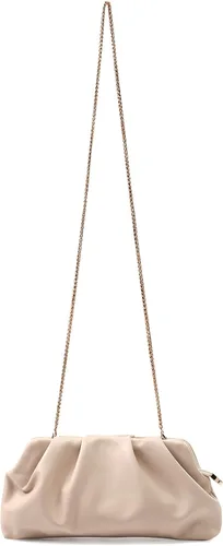 Miniatura 5 de Bolsa de noche para mujer, cartera tipo clutch con fruncidos, con cadena metálica desmontable, bolsa de hombro cruzada