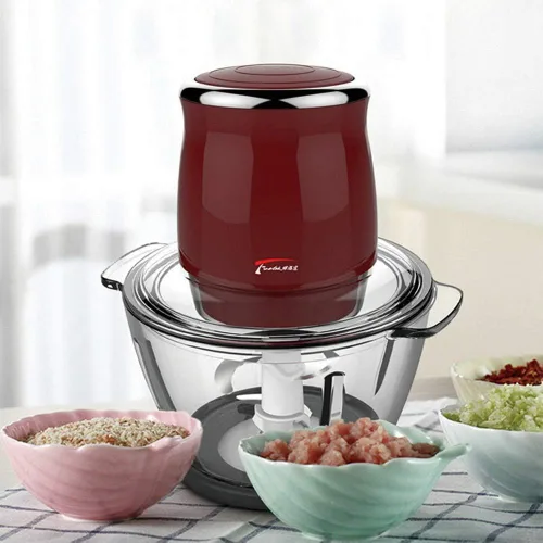 Miniatura 9 de Picadora de carne eléctrica de 220 V, picadora de salchichas, máquina automática multifunción para el hogar, máquina doméstica de cocina, ajo
