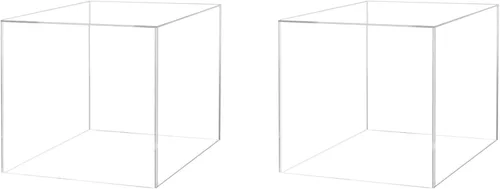 Miniatura 23 de Caja de exhibición de acrílico transparente de 8 x 8 x 12 pulgadas con un lado abierto, versátil contenedor de almacenamiento de productos Lucite
