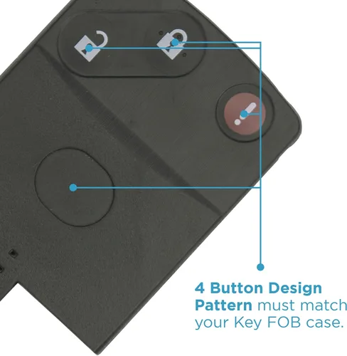 Miniatura 2 de Keyless2Go Repuesto para carcasa de 3 botones para Mazda BGBX1T458SKE11A01 (2 unidades)