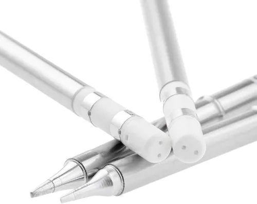 Miniatura 5 de Yetaha 4 puntas de soldadura T12, repuesto de herramienta de soldadura para FX-951 FX-952, estación de retrabajo de soldadura Hakko para T12-C4