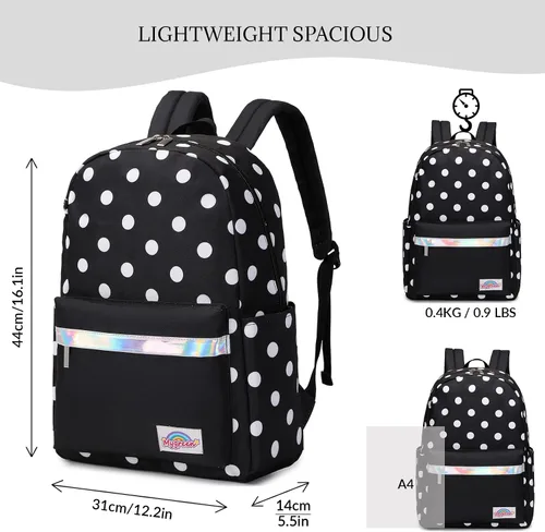 Miniatura 28 de Mygreen - Mochila escolar con bonitos diseños para niños y niñas, 11.5 x 15.7 x 5.1 pulgadas