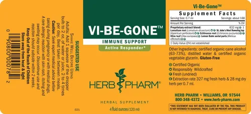 Miniatura 8 de Herb Pharm Vi-Be-Gone Fórmula herbaria líquida con lomatium para apoyo activo del sistema inmune - 4 onzas