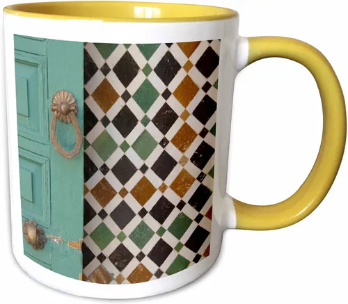 Miniatura 11 de 3dRose Danita Delimont – Moorish la Arquitectura – Marruecos, Islamic law courts, puerta de knocker-af29 cmi0032 – Cindy Miller Hopkins – Tazas