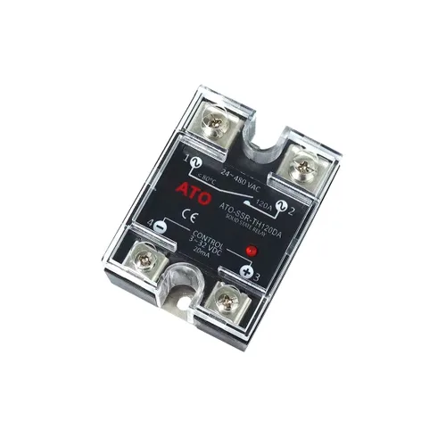 Miniatura 8 de Relé de estado sólido ATO SSR-100DA Relé semiconductor monofásico de CC a CA, entrada 3-32V CC, salida 24-480V CA (100A)