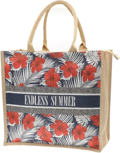Miniatura 123 de Bolso grande de paja para mujer, tejido de ratán, bolso de playa de verano, a rayas