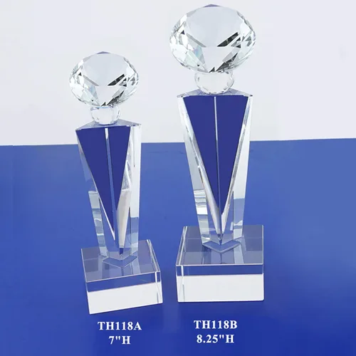 Miniatura 16 de Trofeo óptico del grabado láser personalizado Reconocimiento Realidad del trofeo de los premios del trofeo del diamante del cristal