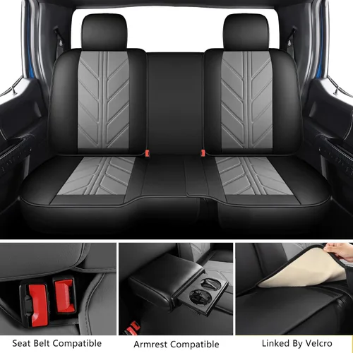 Miniatura 5 de Fundas para Asientos de Camioneta Compatibles con Dodge Ram 1500 2009-2024 Fundas de Asiento de Cuero Sintético para Camioneta Personalizadas