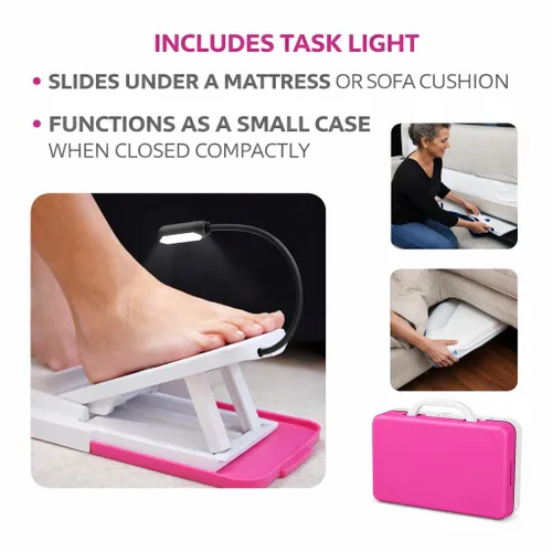 Miniatura 2 de Kit Profesional de Pedicura para el Hogar - Incluye Luz de Trabajo - Pintar Uñas con Facilidad Usando la Herramienta Pedi Assistant - DIY