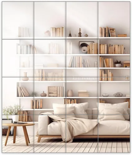 Miniatura 10 de Dulles Glass - Espejos de pared, azulejos de espejo de pared de vidrio de 12 x 10 pulgadas (4 unidades), espejo grande de cuerpo completo