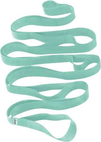TECEUM Stretching Strap for Yoga & Physical Therapy – 10 Loops – Non-elastic Leg Stretch Straps for Stretching, Exercising, Pilates, Post-injury